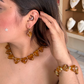 Collar, Aretes & Pulsera Jade Heart