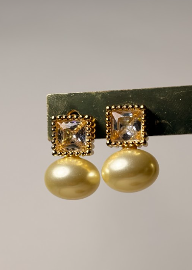 Aretes Diamond Pearl