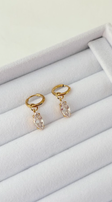 Hoops Diamond Gold