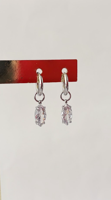 Hoops Diamond Silver