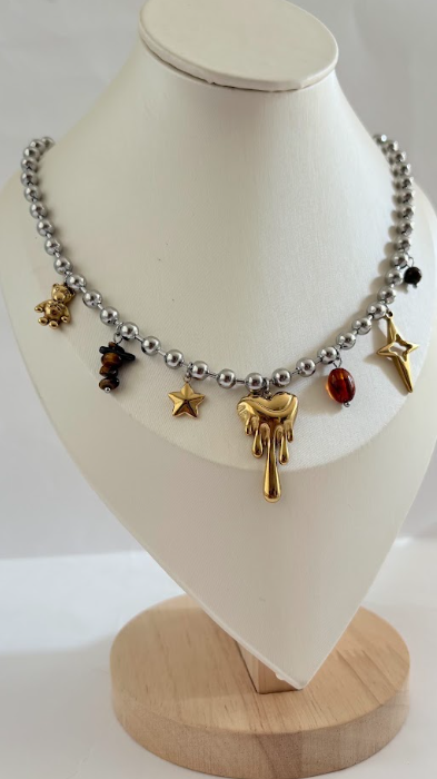 Collar Bali & Charms Bicolor