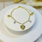 Tobillera White Heart