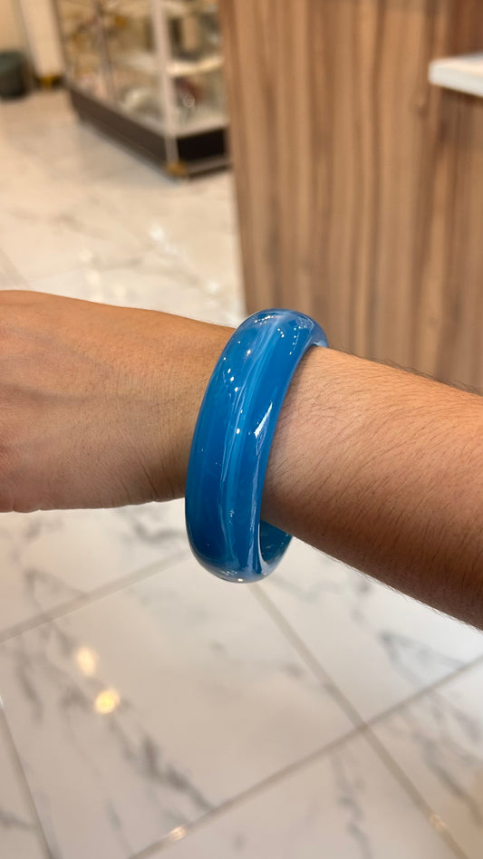 pulsera acrílica azul
