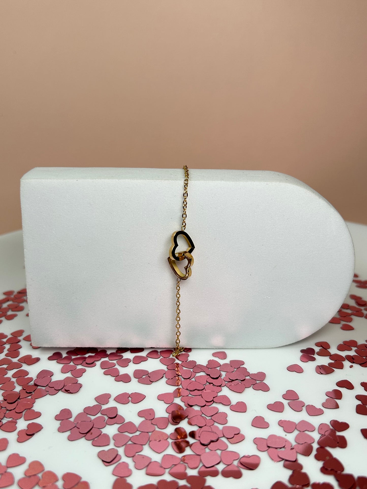 Pulsera double corazón