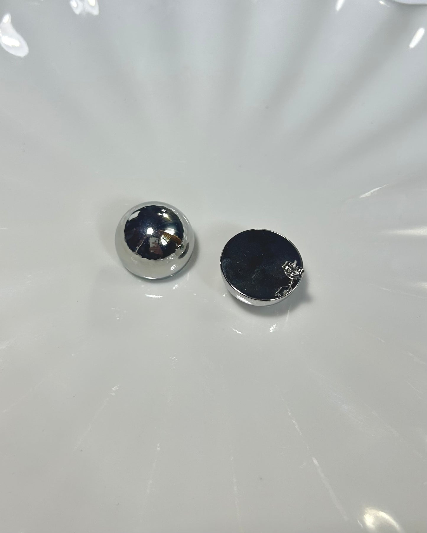 Aretes Maxi Ball Plata