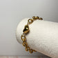 Pulsera corazón chunky dorado