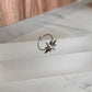 anillo destello plata