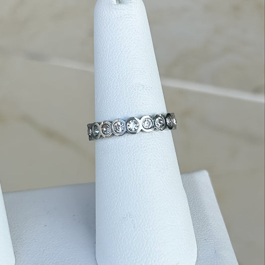 Anillo diamond plata