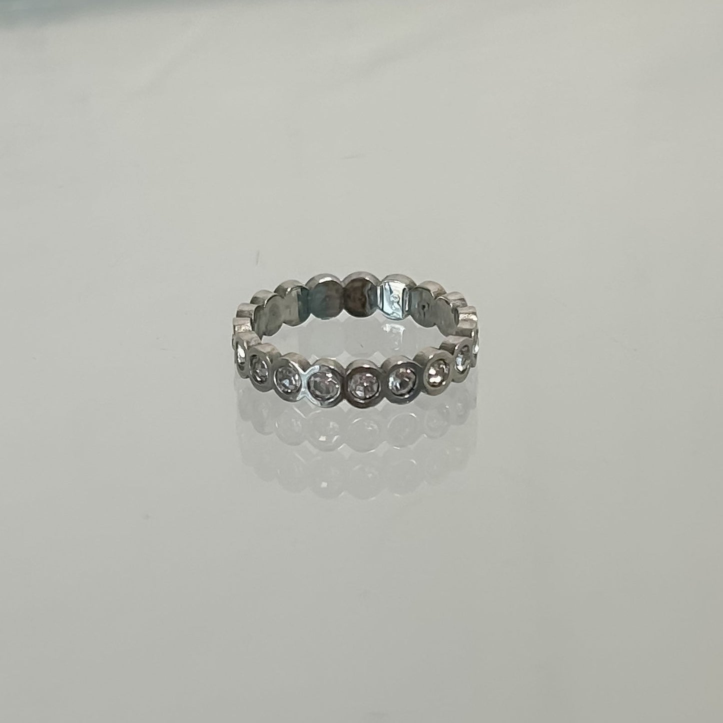 Anillo diamond plata