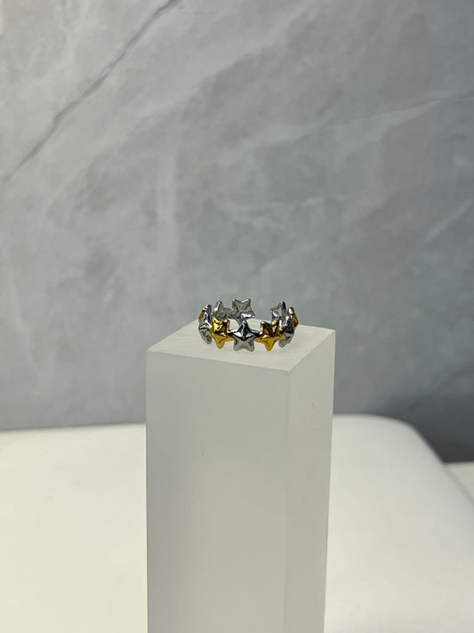 Anillo Stars bicolor