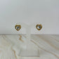 Aretes corazón de cristal