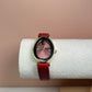 Reloj piel red