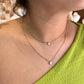 Collar doble brillo mini