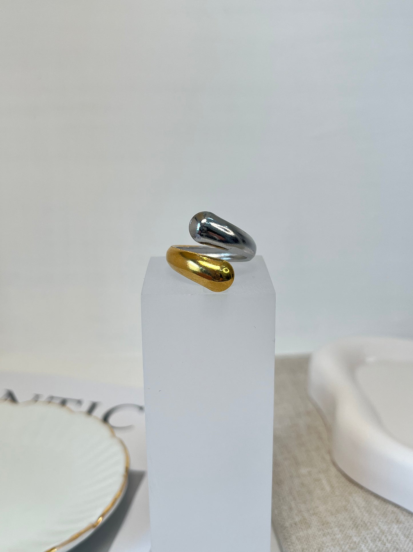 Anillo Drop Bicolor