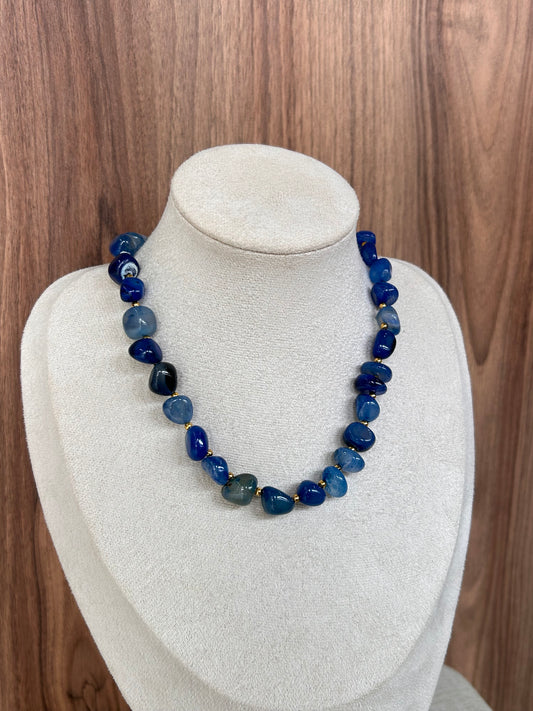 Collar piedra azul