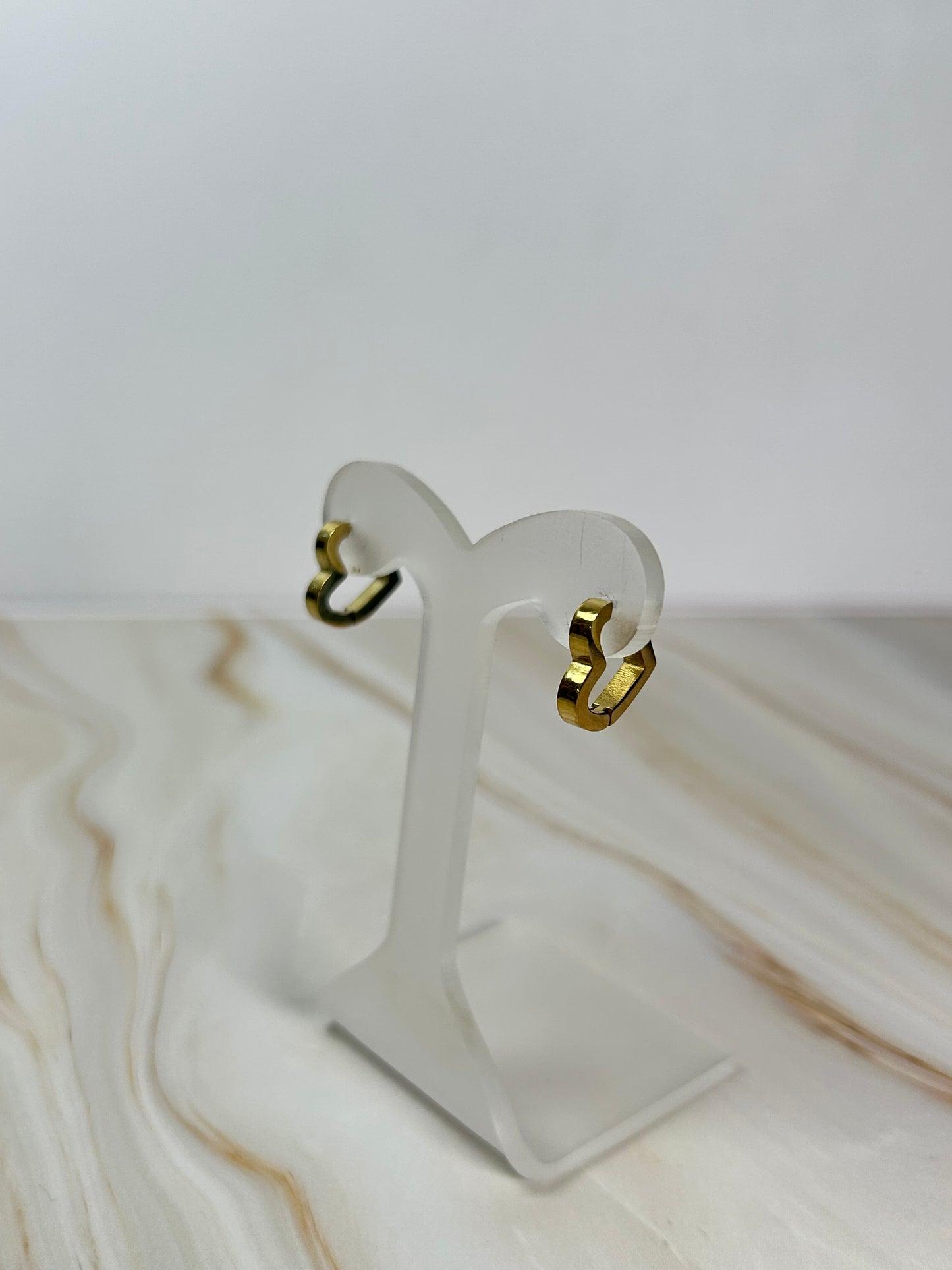 Argollas heart basic dorado