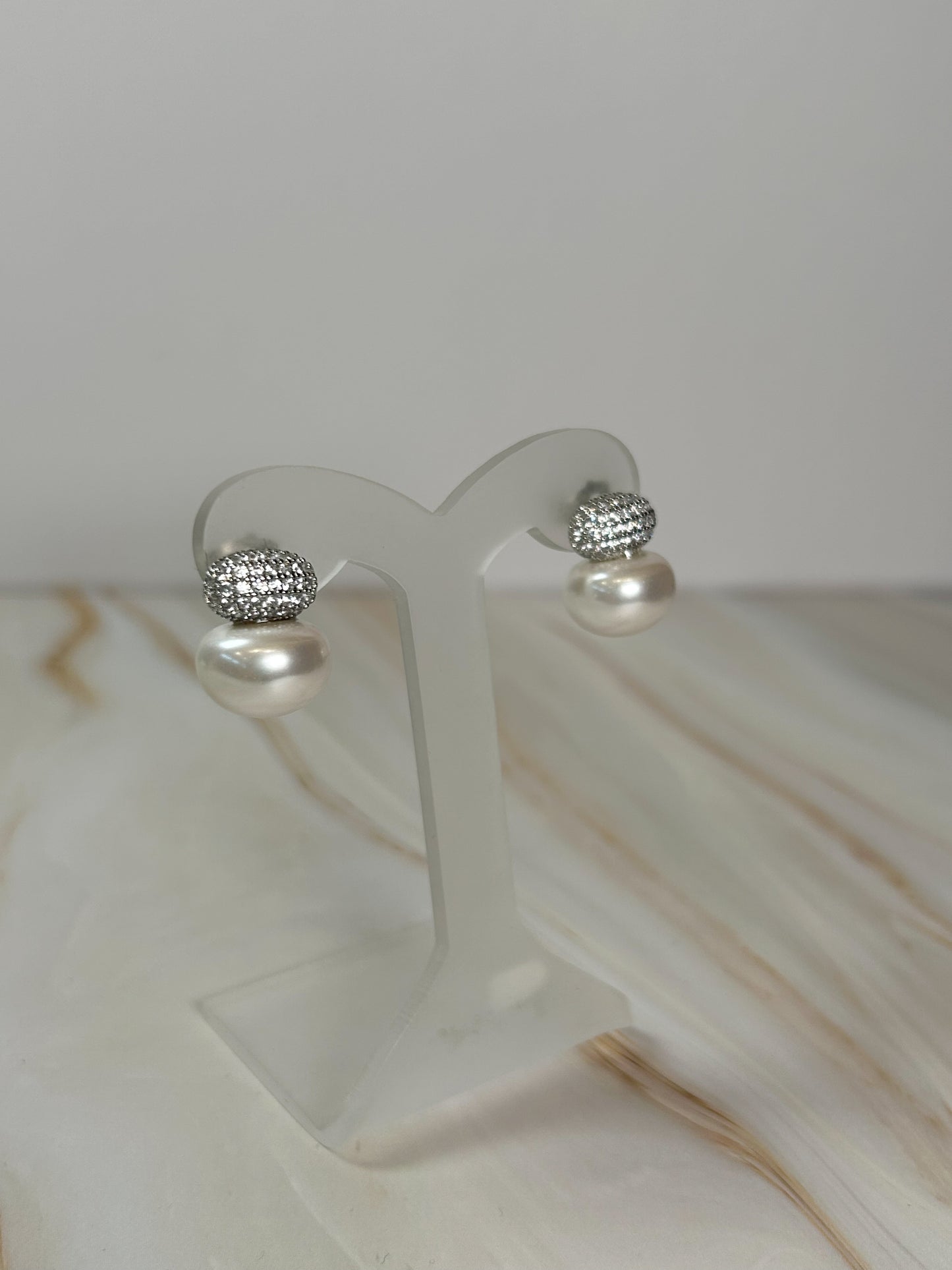 Aretes gota doble