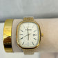 Reloj cuadrado casio dorado