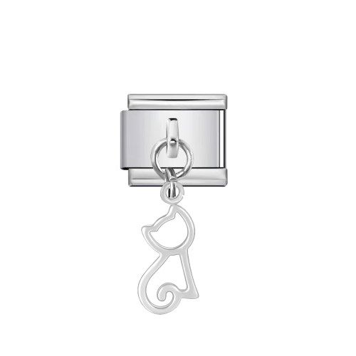 Charm Cat Silver