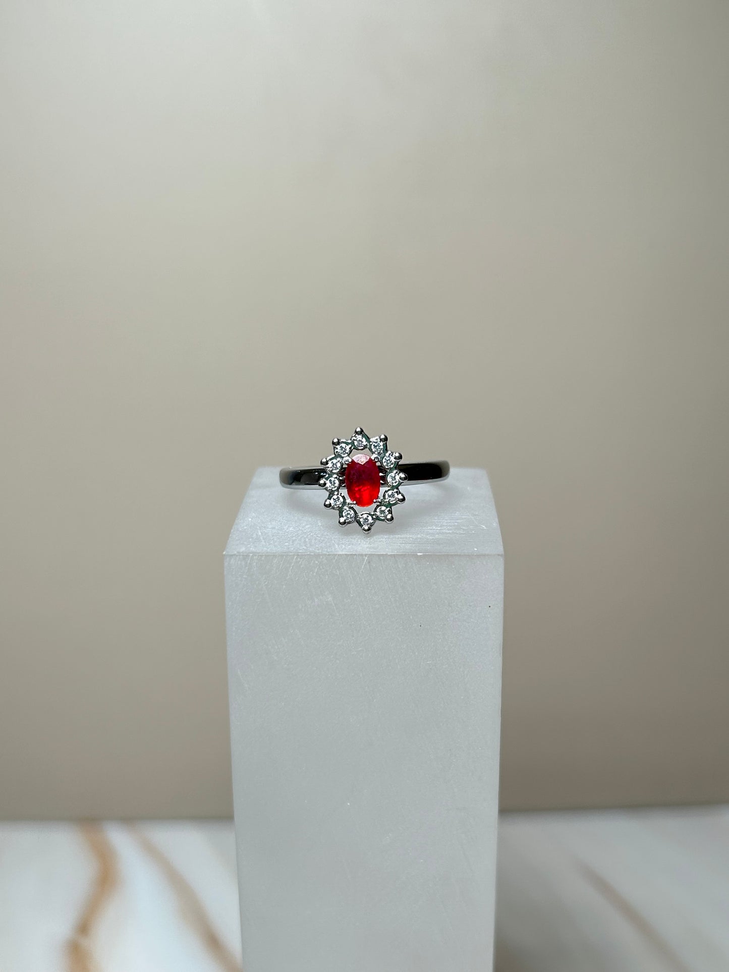 Anillo brillo red