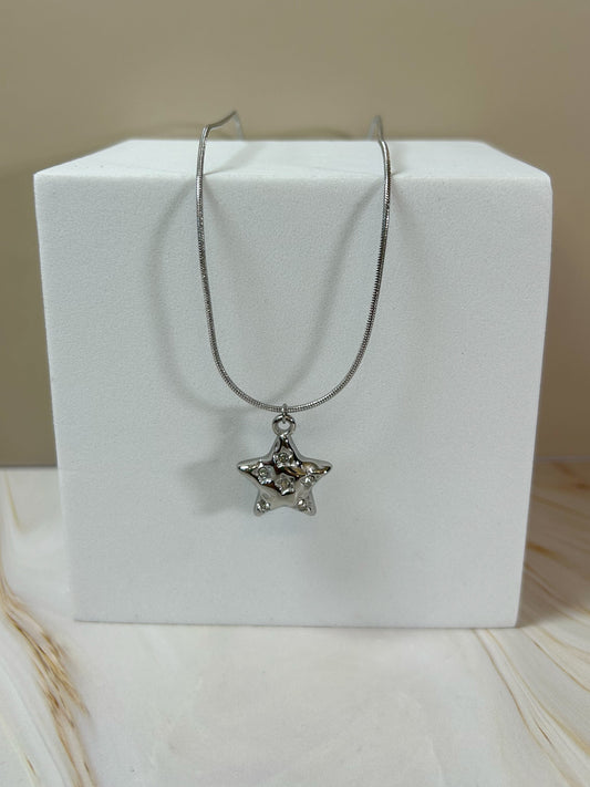 Collar Rockstar plata