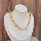 Collar naranja piedras