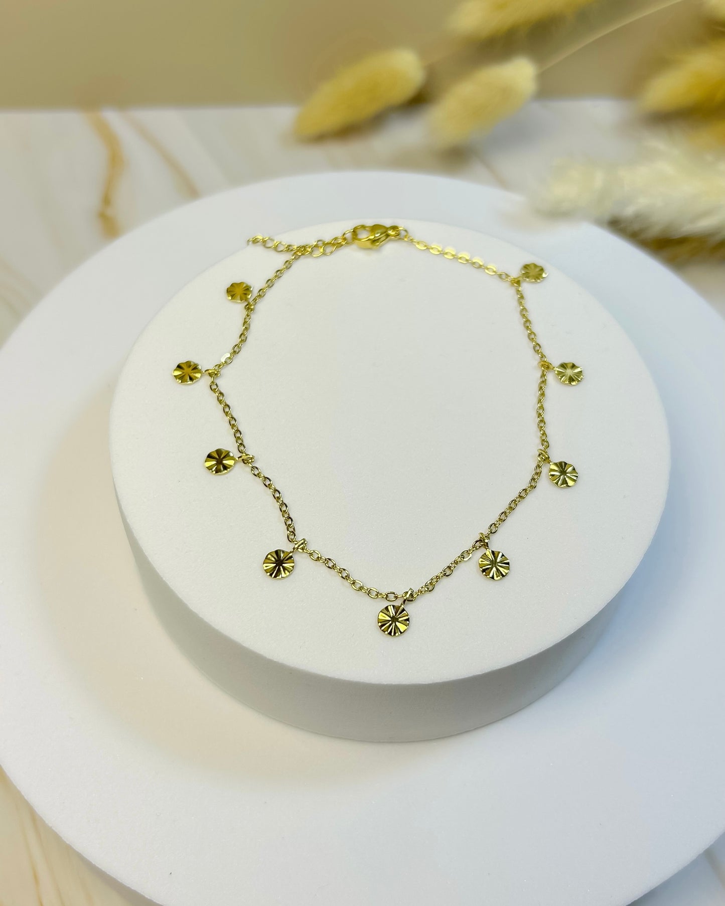 Tobillera Coin Gold