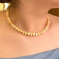 Collar naranja piedras