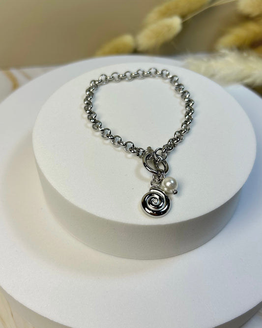 Pulsera Athenas Caracol Silver