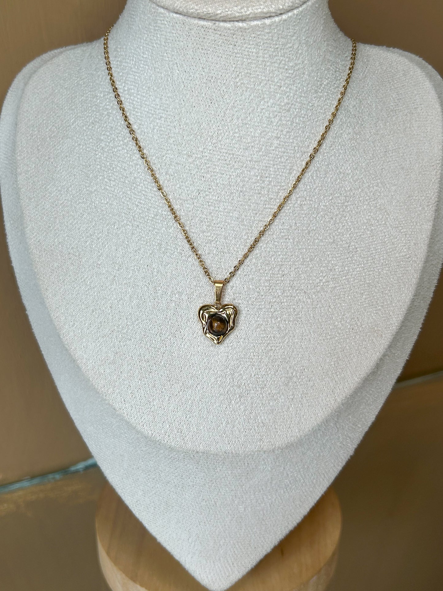 Collar amor café