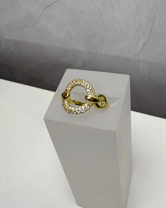 Anillo Circular con cristales