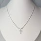Collar Cruz Diamond Plata