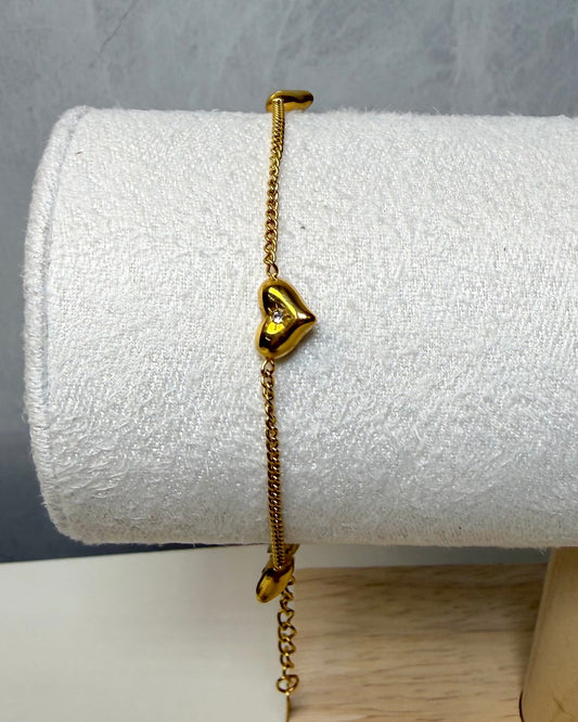 Pulsera Corazón cristal