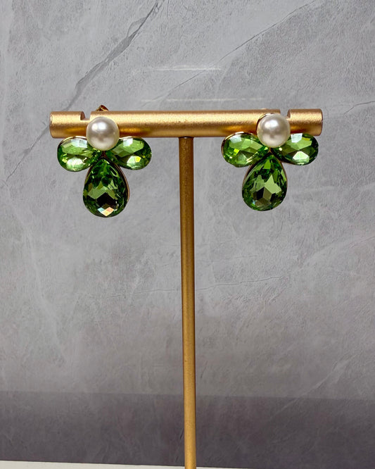 Aretes piedra green