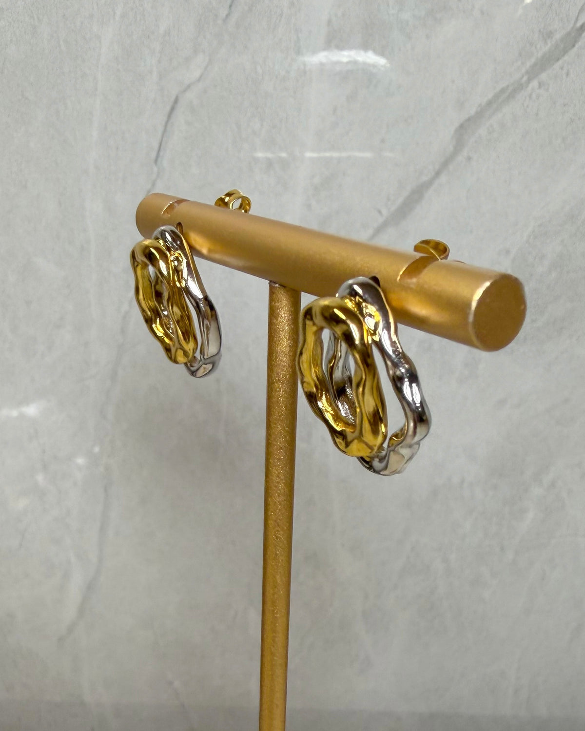 Aretes Olive Bicolor