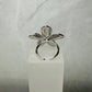 Anillo Flor plateada