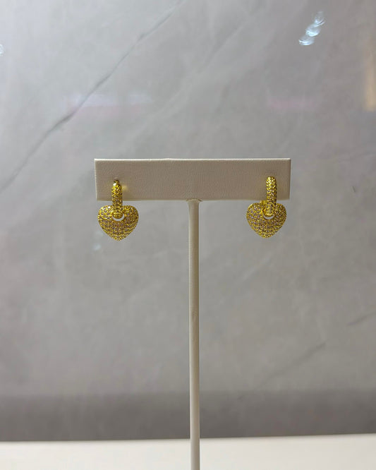 Aretes Heart golden