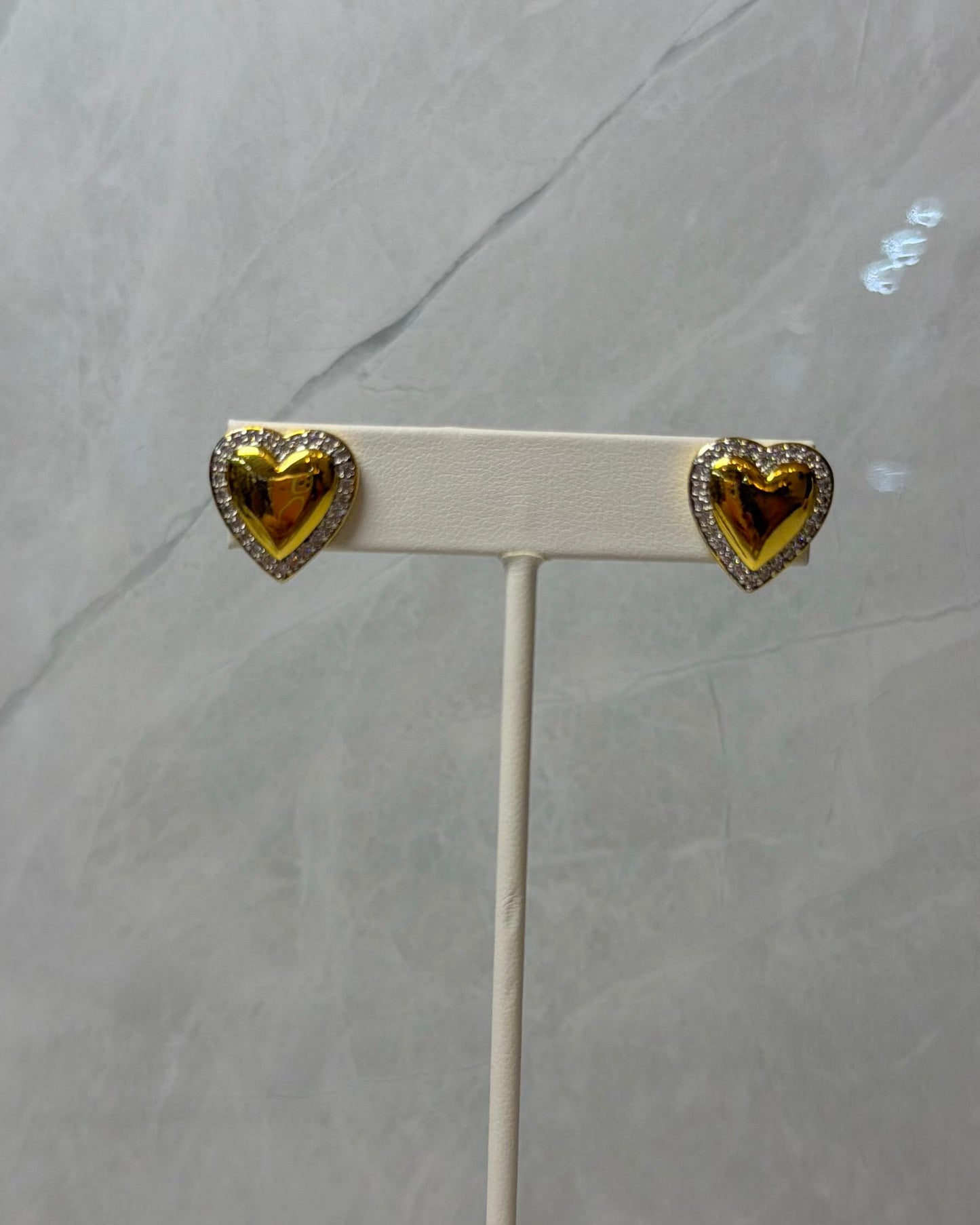 Aretes Crystal heart