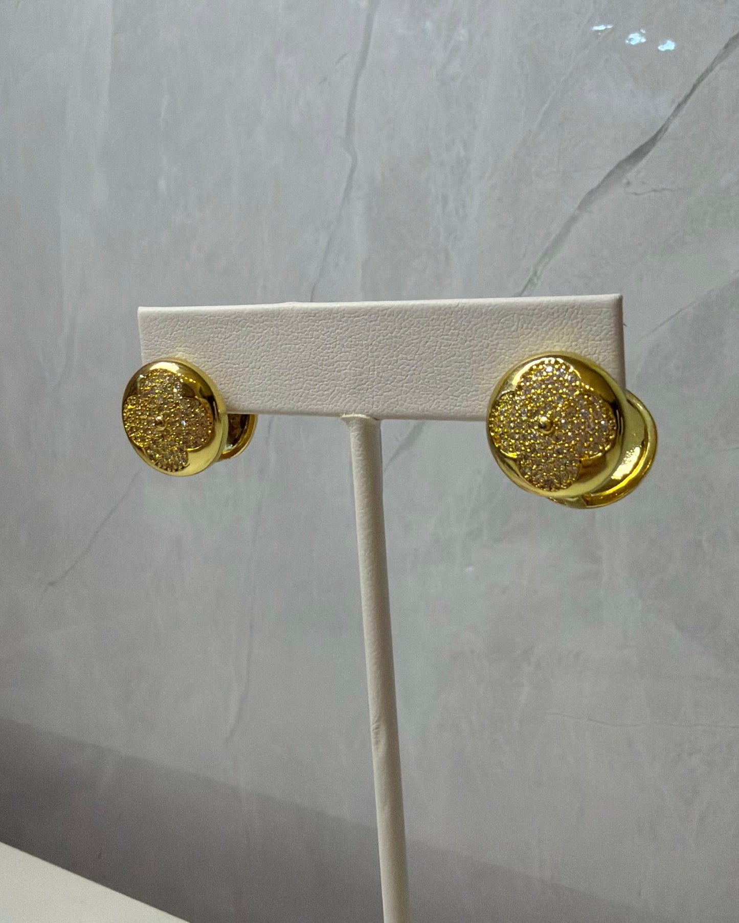 Aretes Crystal golden