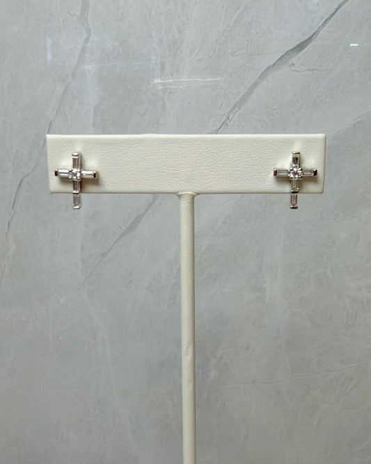 Aretes Crystal cross