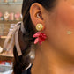 Aretes Acrylic Rain Fucsia