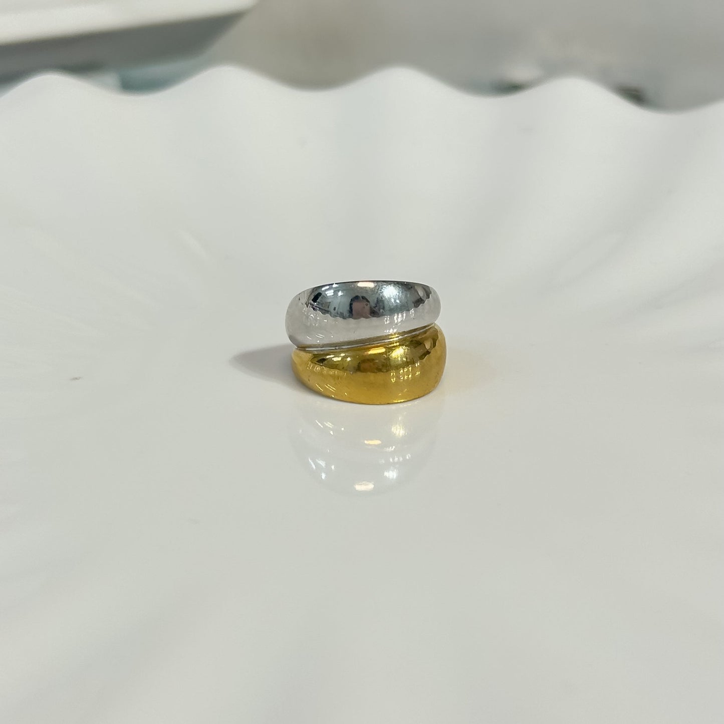 Anillo Celine Bicolor