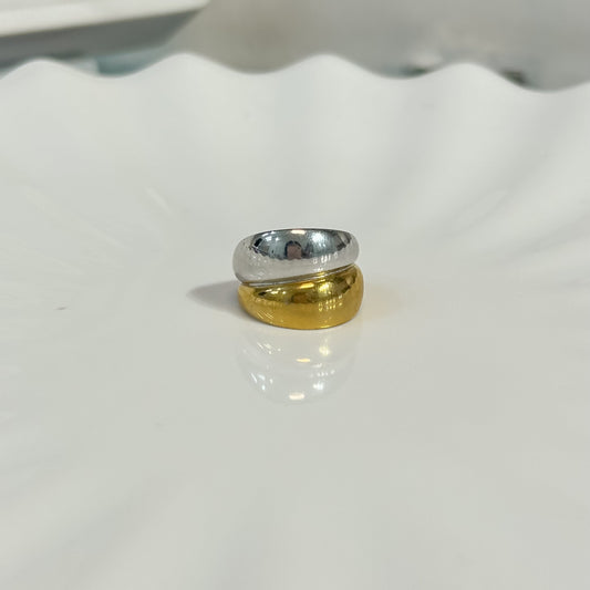 Anillo Celine Bicolor