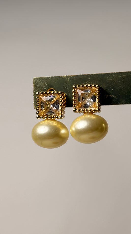Aretes Diamond Pearl