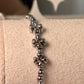 pulsera balines trebol plata