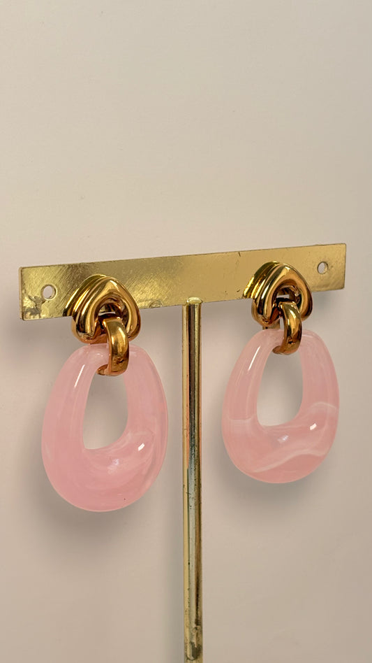 Aretes Acrilico Pink