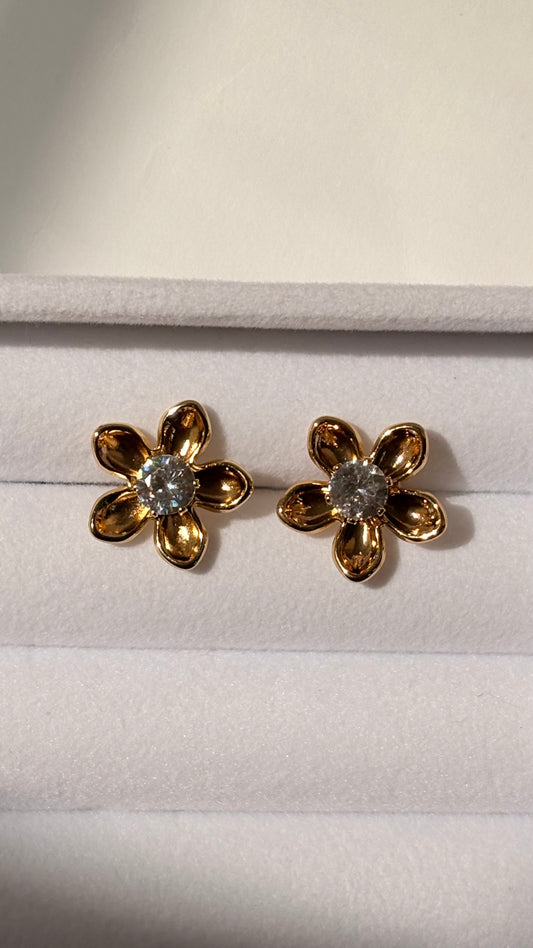 Aretes Flor Diamond