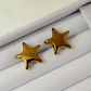 Aretes Estrella Globo Dorado