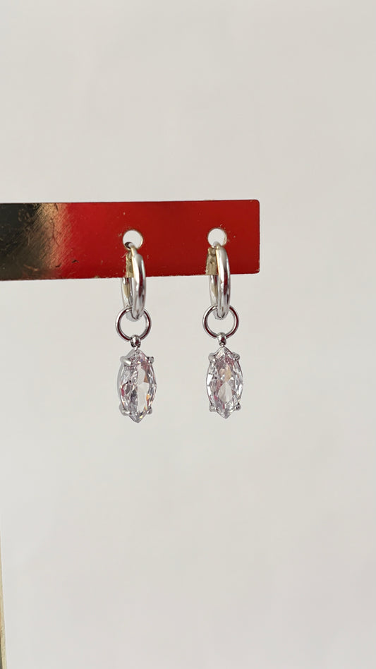 Hoops Diamond Silver
