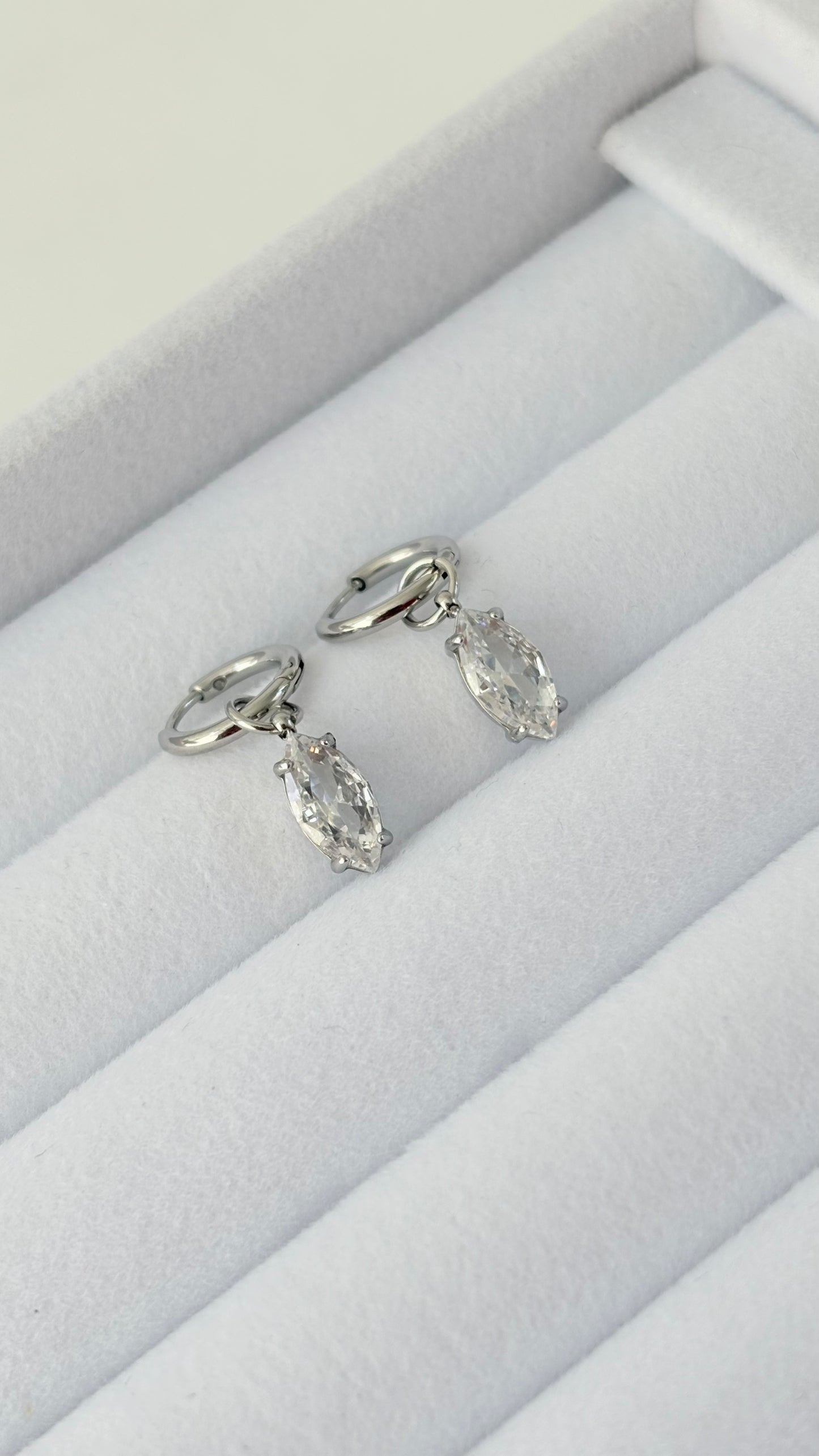 Hoops Diamond Silver